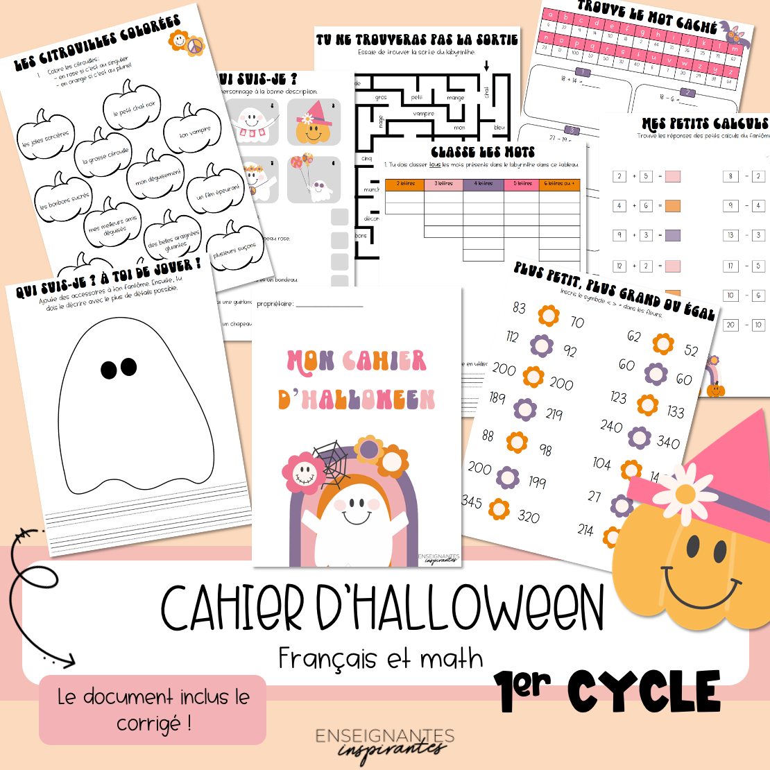 Cahier d'Halloween 1er cycle - Groovy