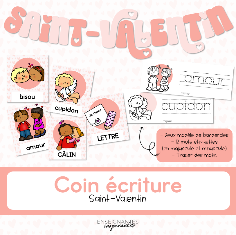 Coin écriture (Saint-Valentin)