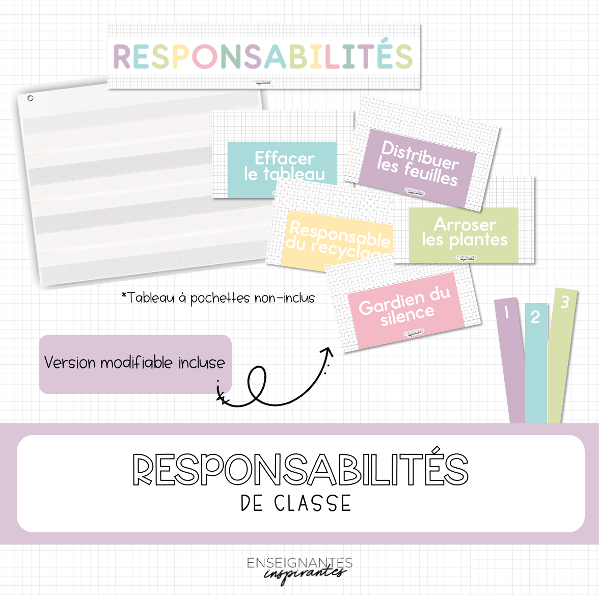 Responsabilités de classe (pastel)