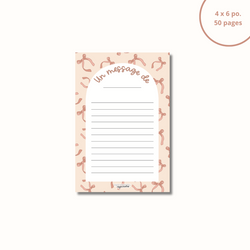 Image of Bloc-note - Un message de (Boucles)