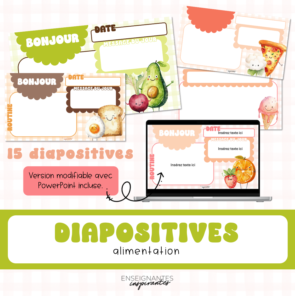 Diapositives sur l'alimentation