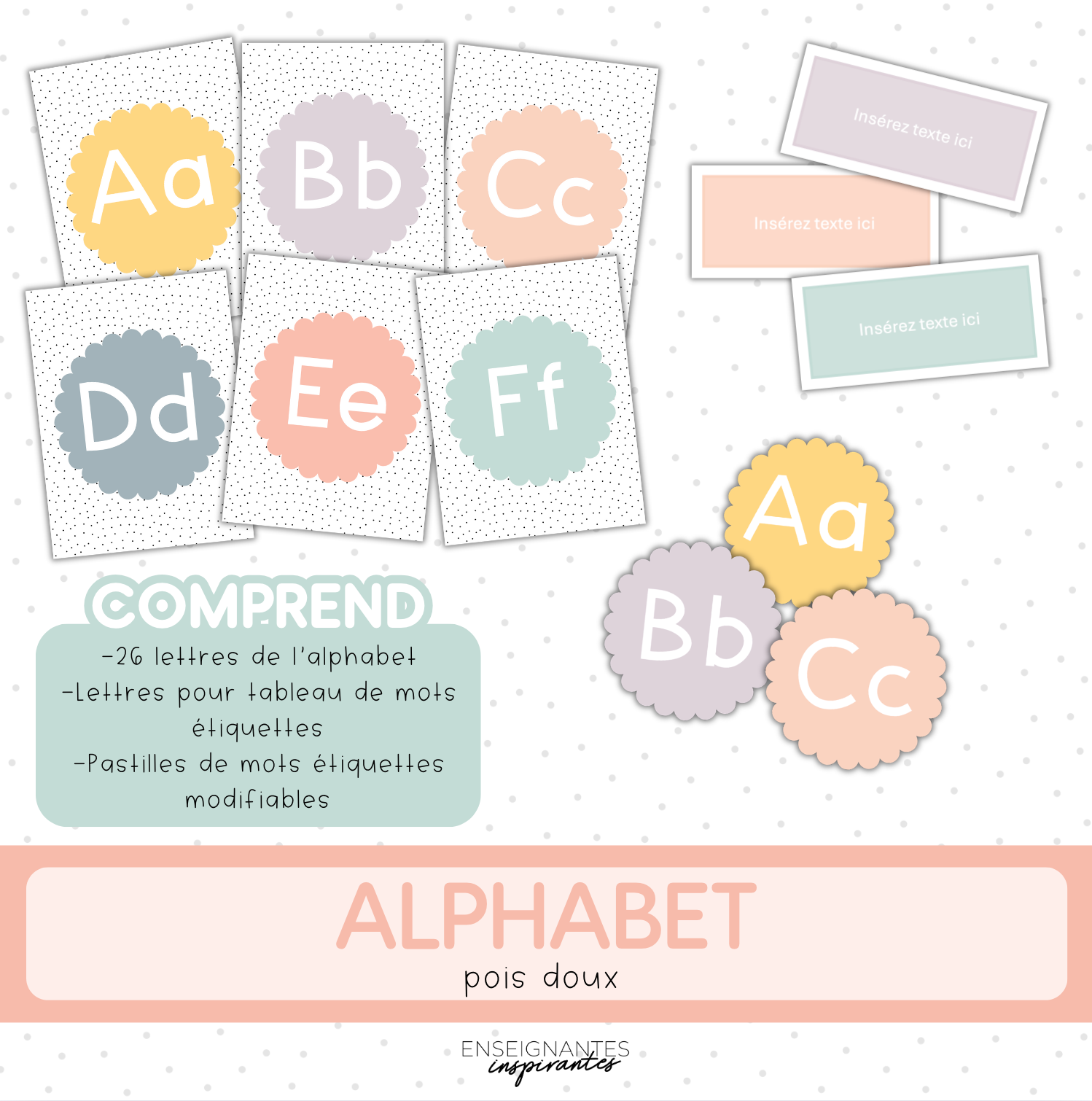 Alphabet pois doux