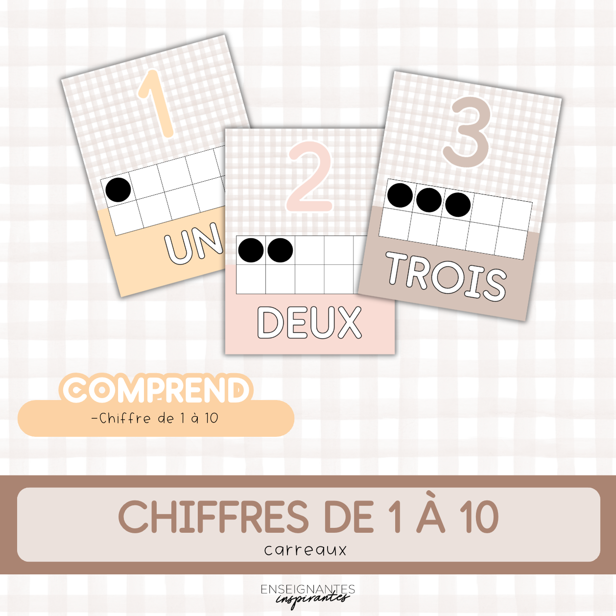 Affiches 0 à 10 (carreaux)