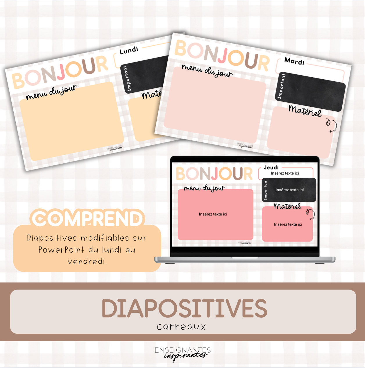 Diapositives (carreaux)