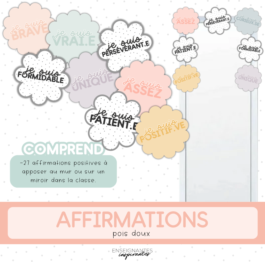 Affirmations positives (pois doux)
