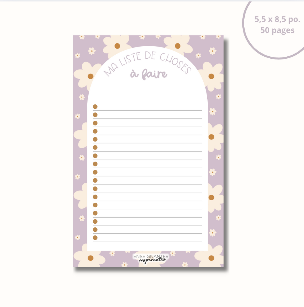 Notepad - menu/grocery store (clementines)
