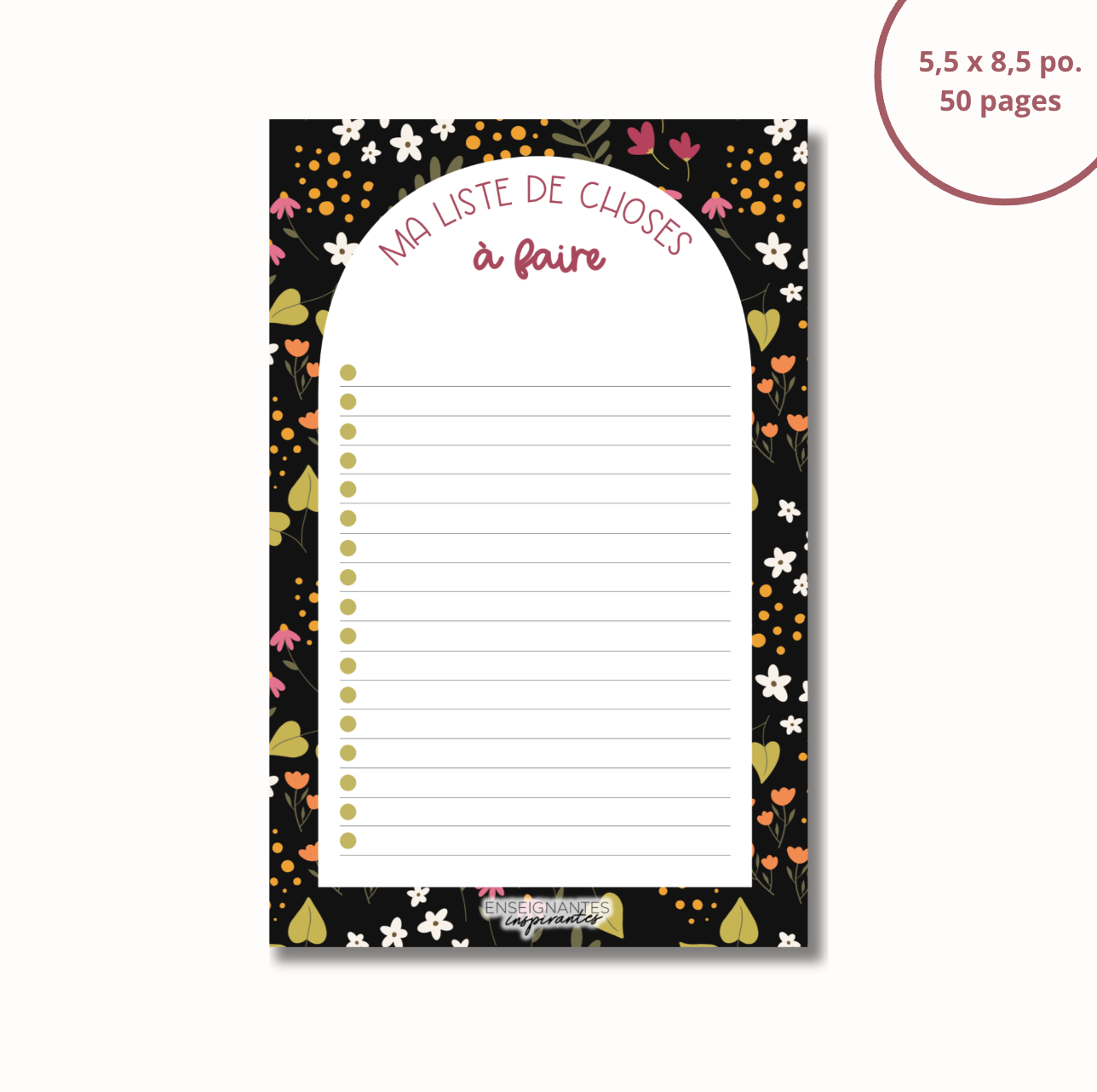 Image of Notepad - menu/grocery store (clementines)