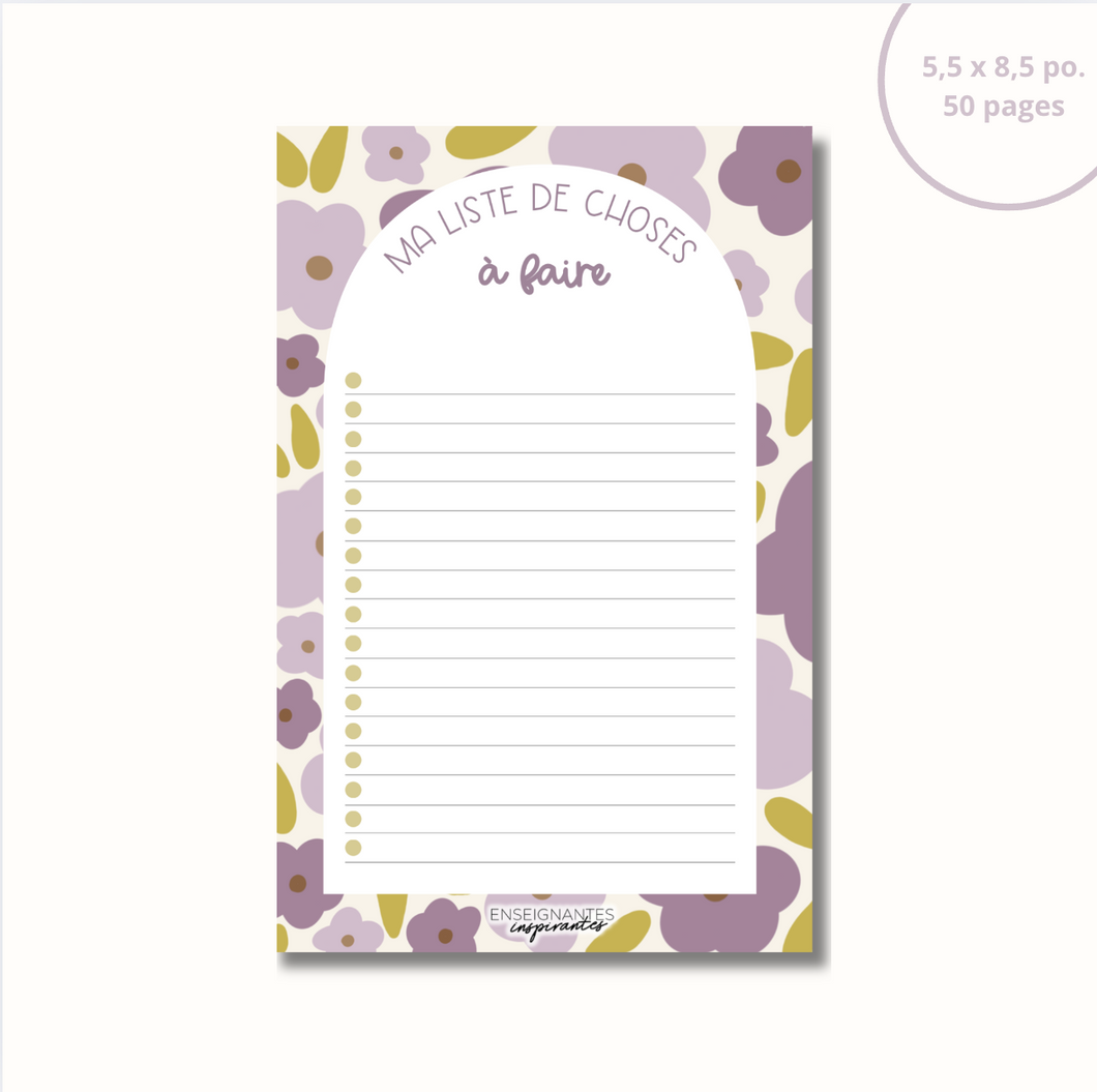 Notepad - menu/grocery store (clementines)