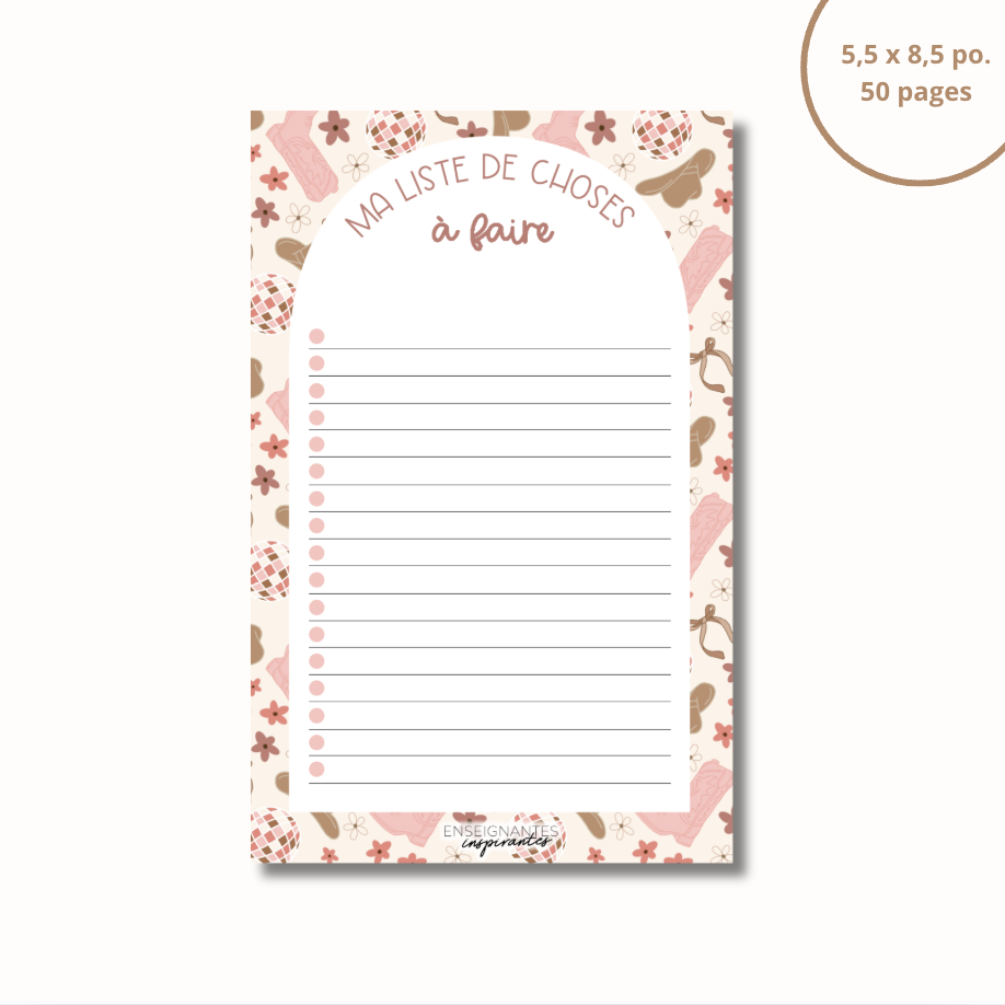 Notepad - menu/grocery store (clementines)