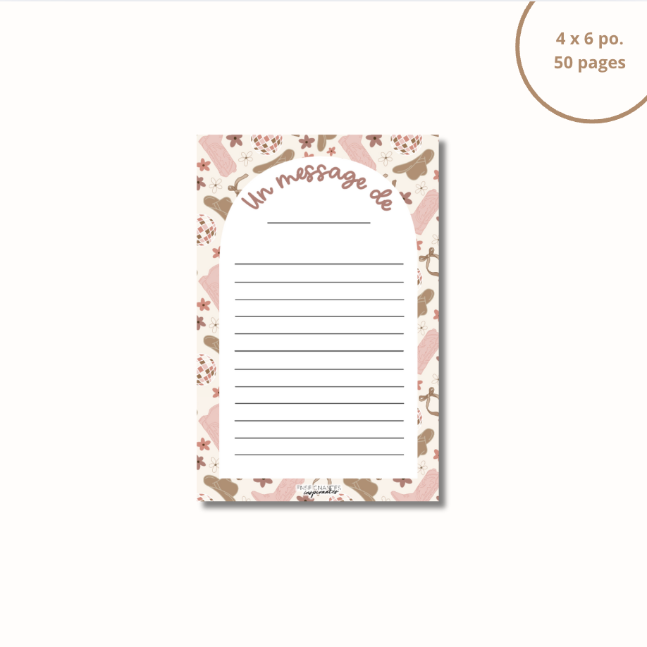 Bloc-note - Un message de (Country)