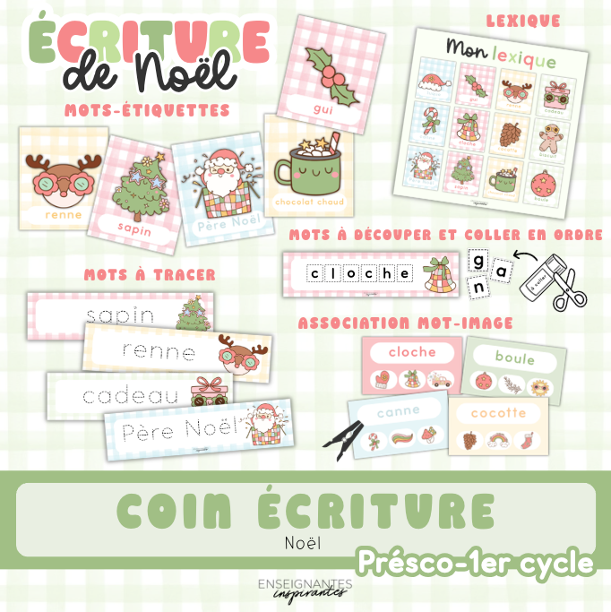 Coin écriture (Noël)