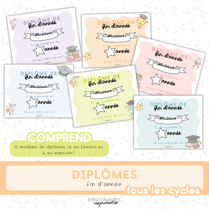Diplômes fin d'année