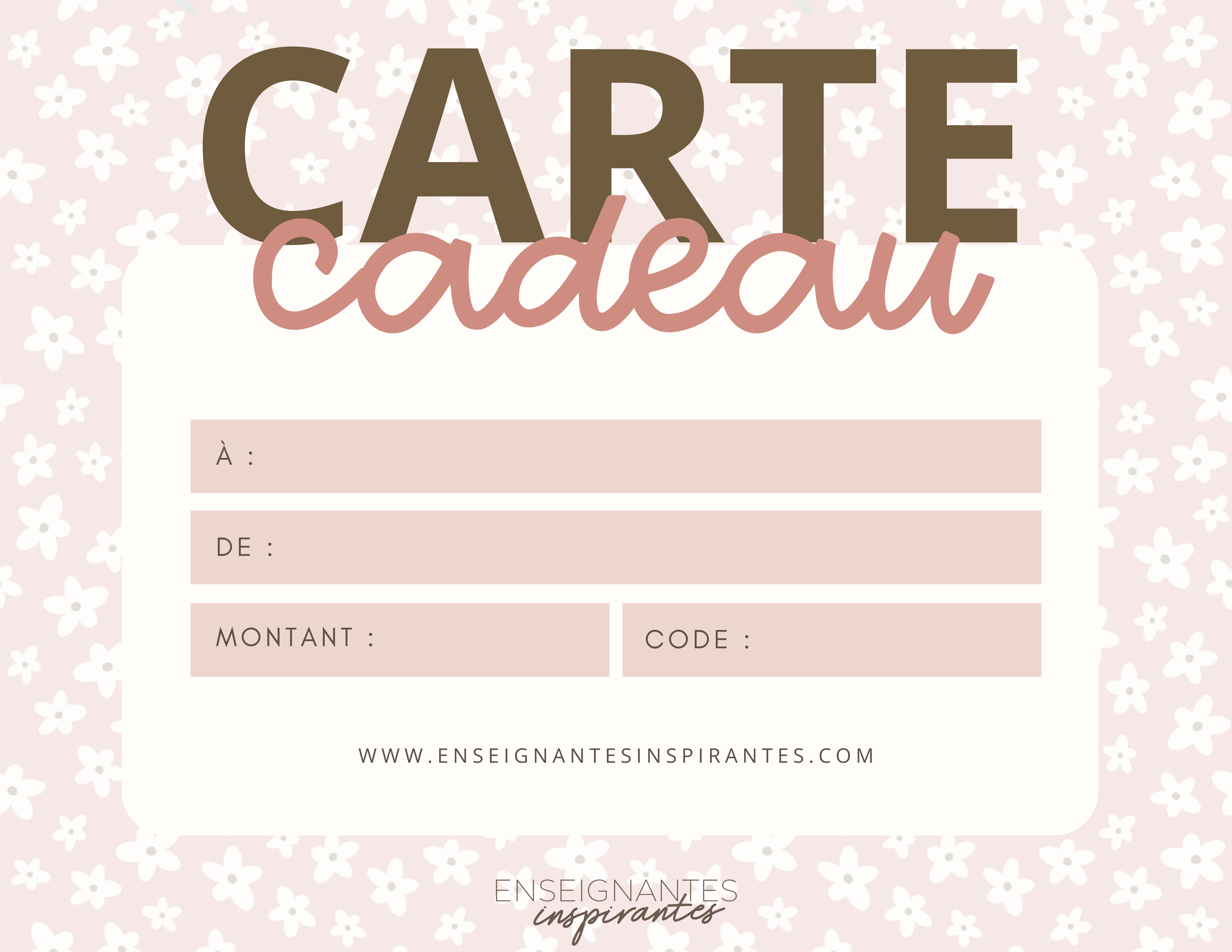 Carte-cadeau Inspirantes