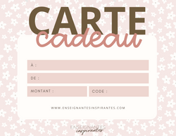 Image of Carte-cadeau Inspirantes
