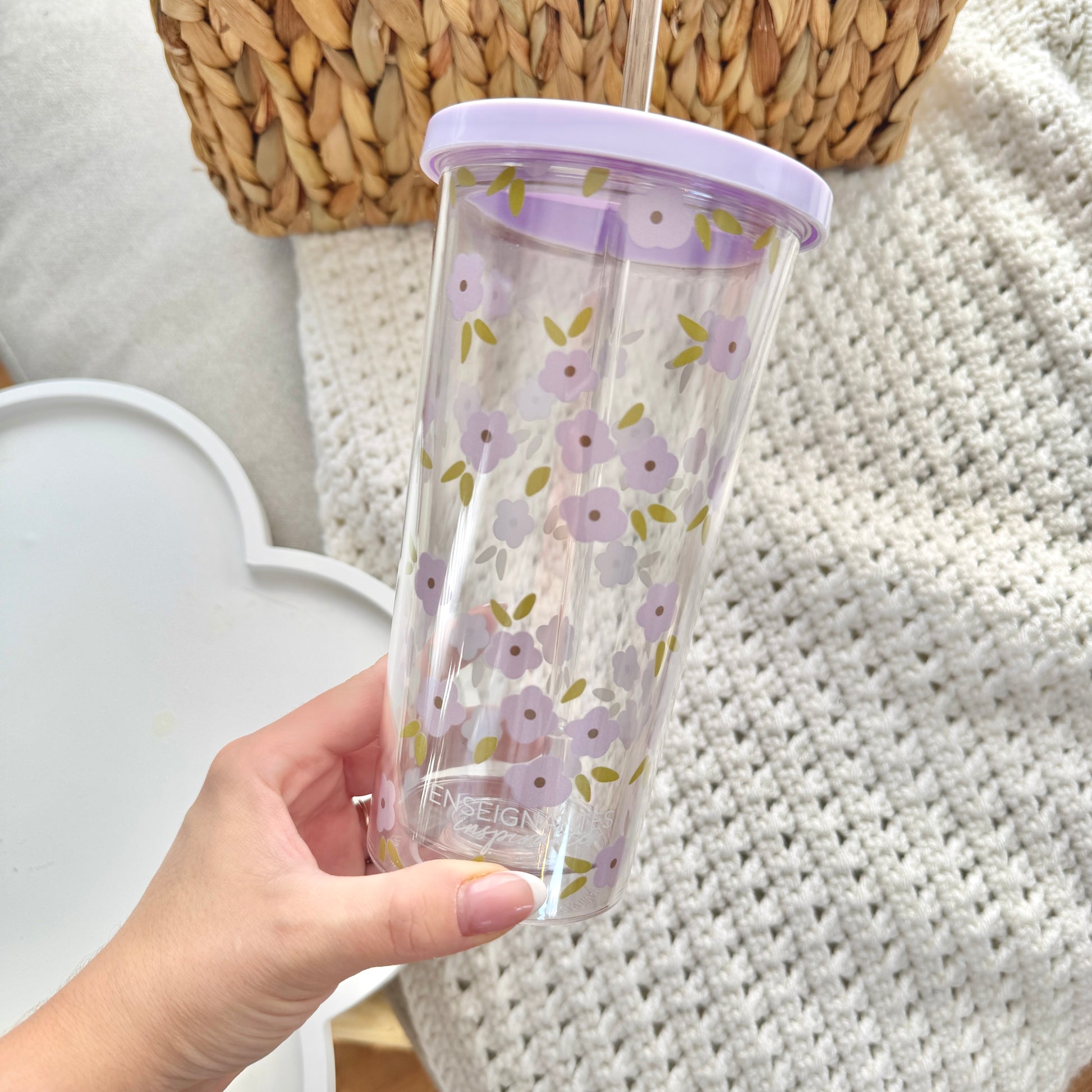 Verre double paroi (Lavande)