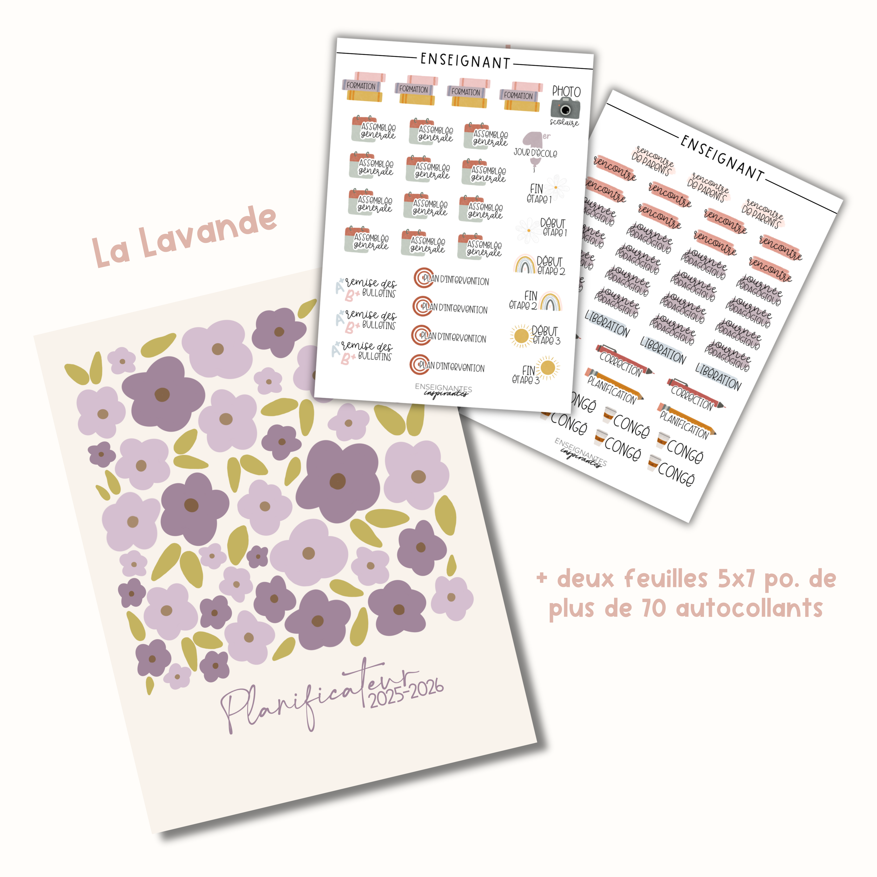 Planificateurs pour enseignant (préscolaire) 2025-2026