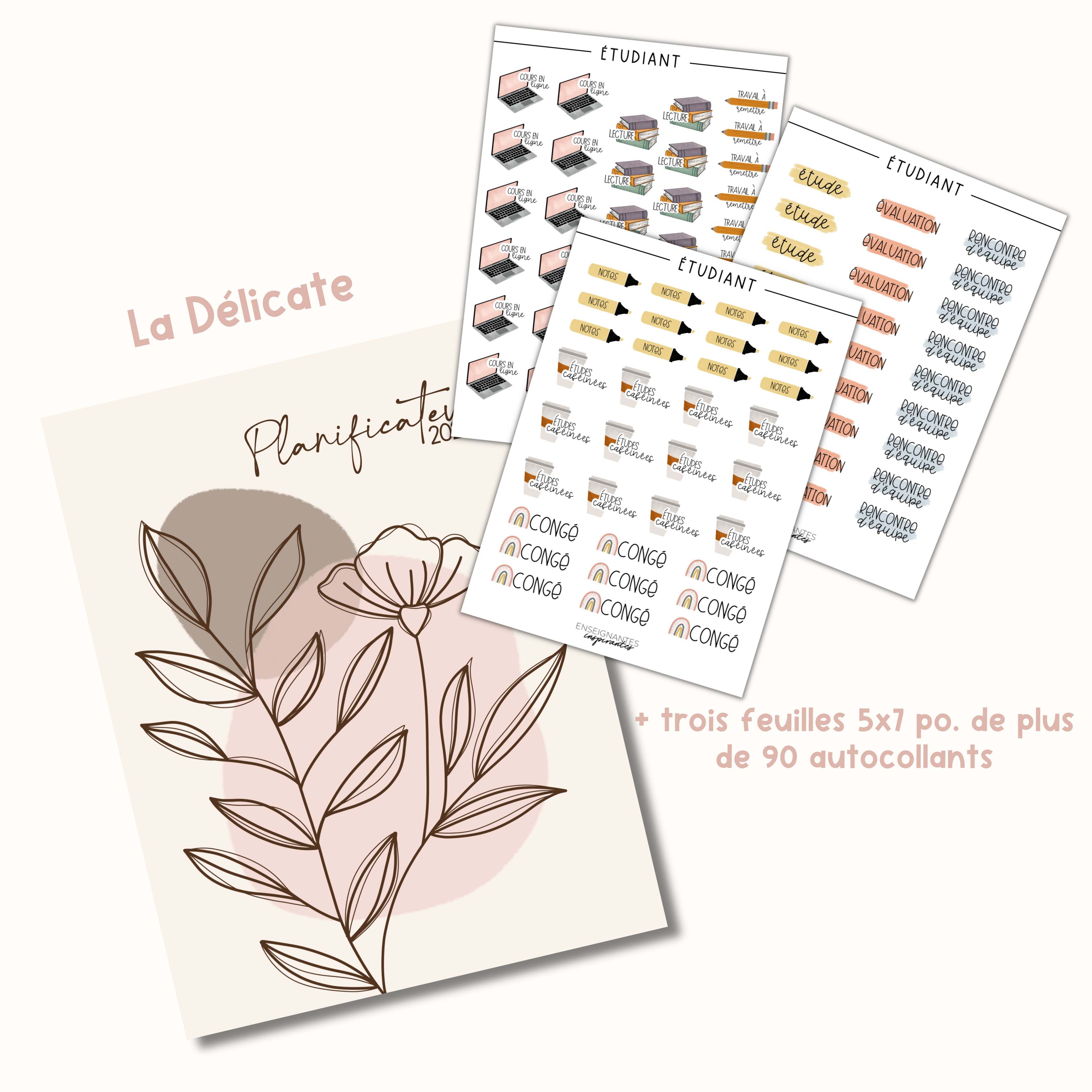 Image of Planificateurs pour enseignant (7 cases) 2025-2026