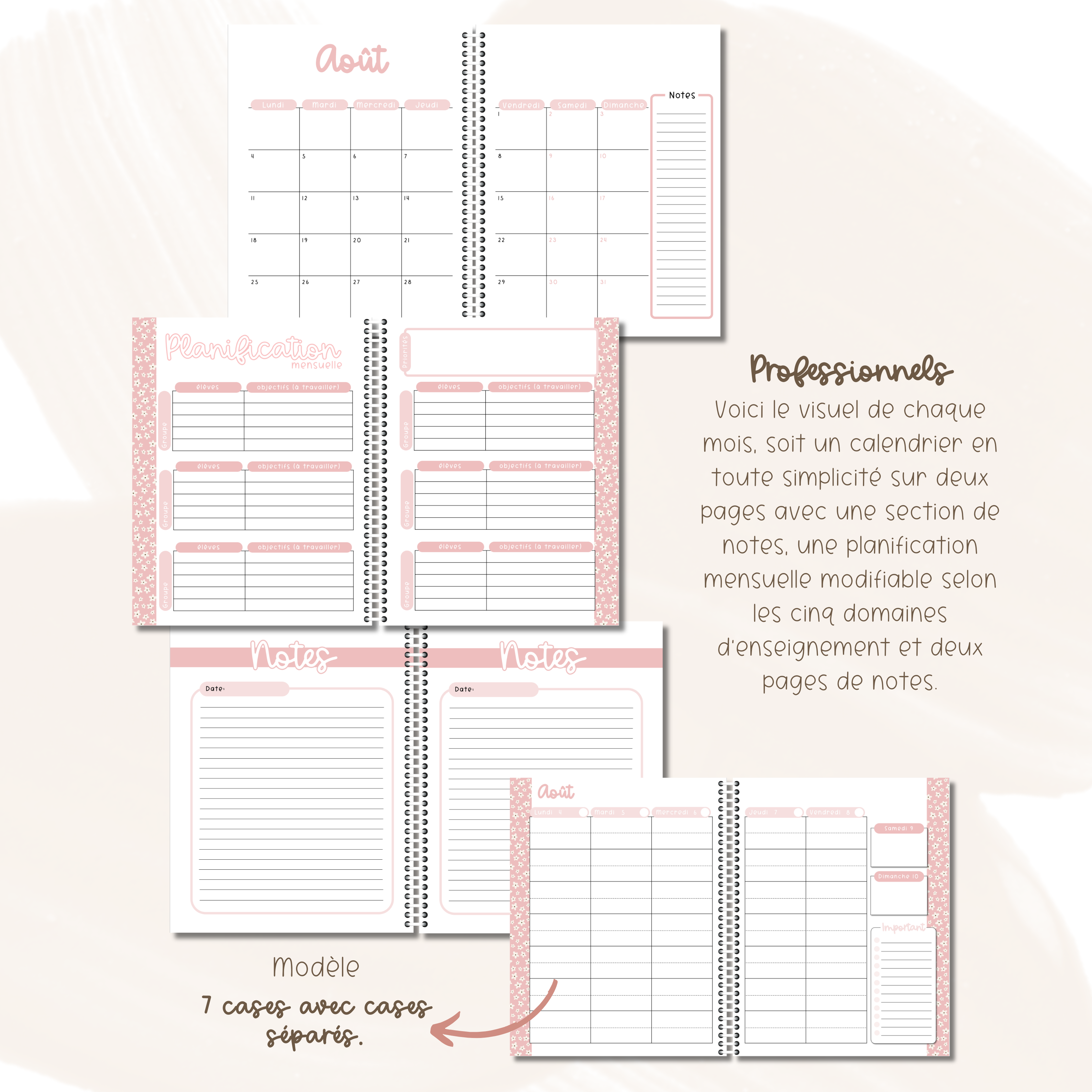 Planificateurs pour professionnels 2025-2026