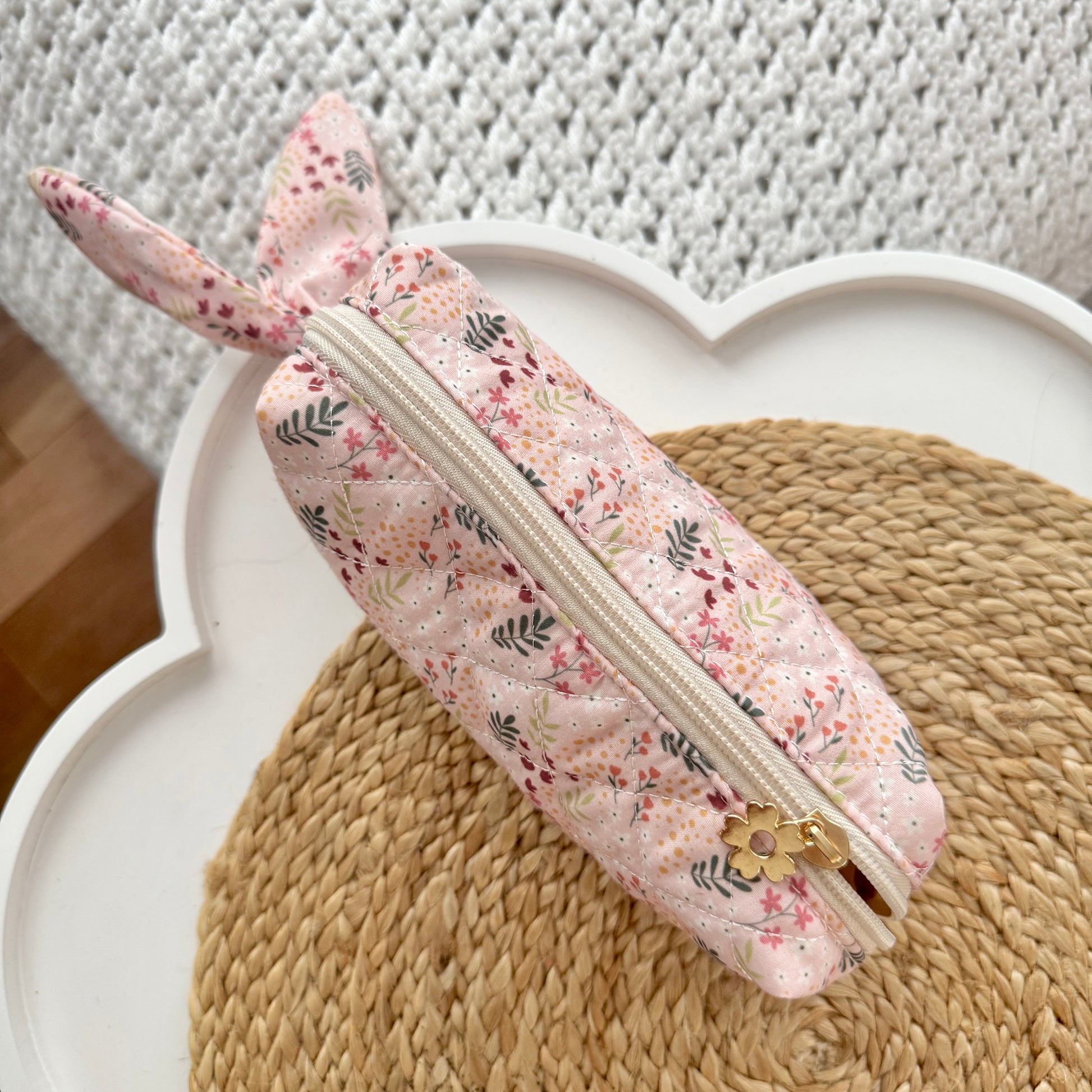 Trousse (rose fleurie)