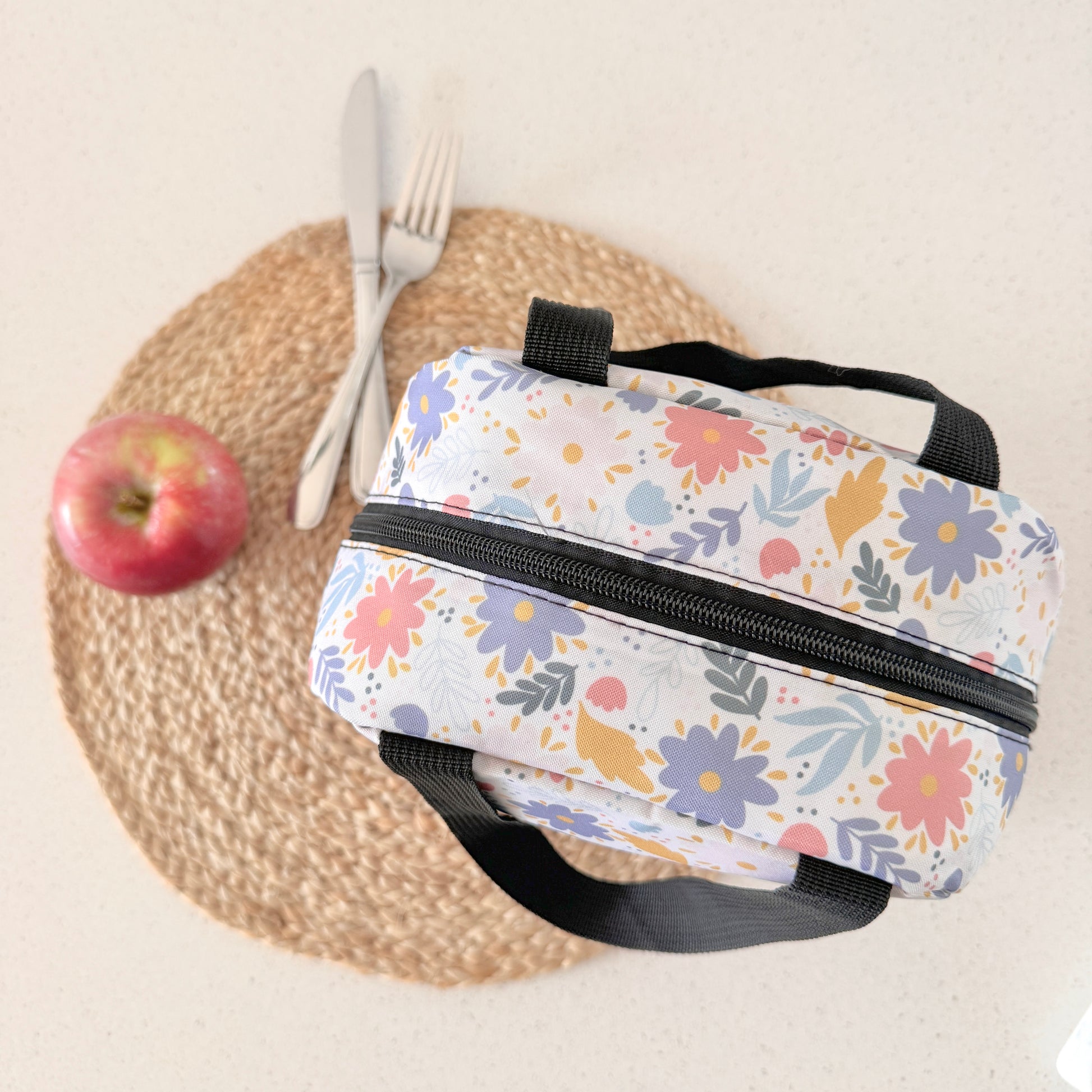 Boîte à lunch (fleurs colorées)