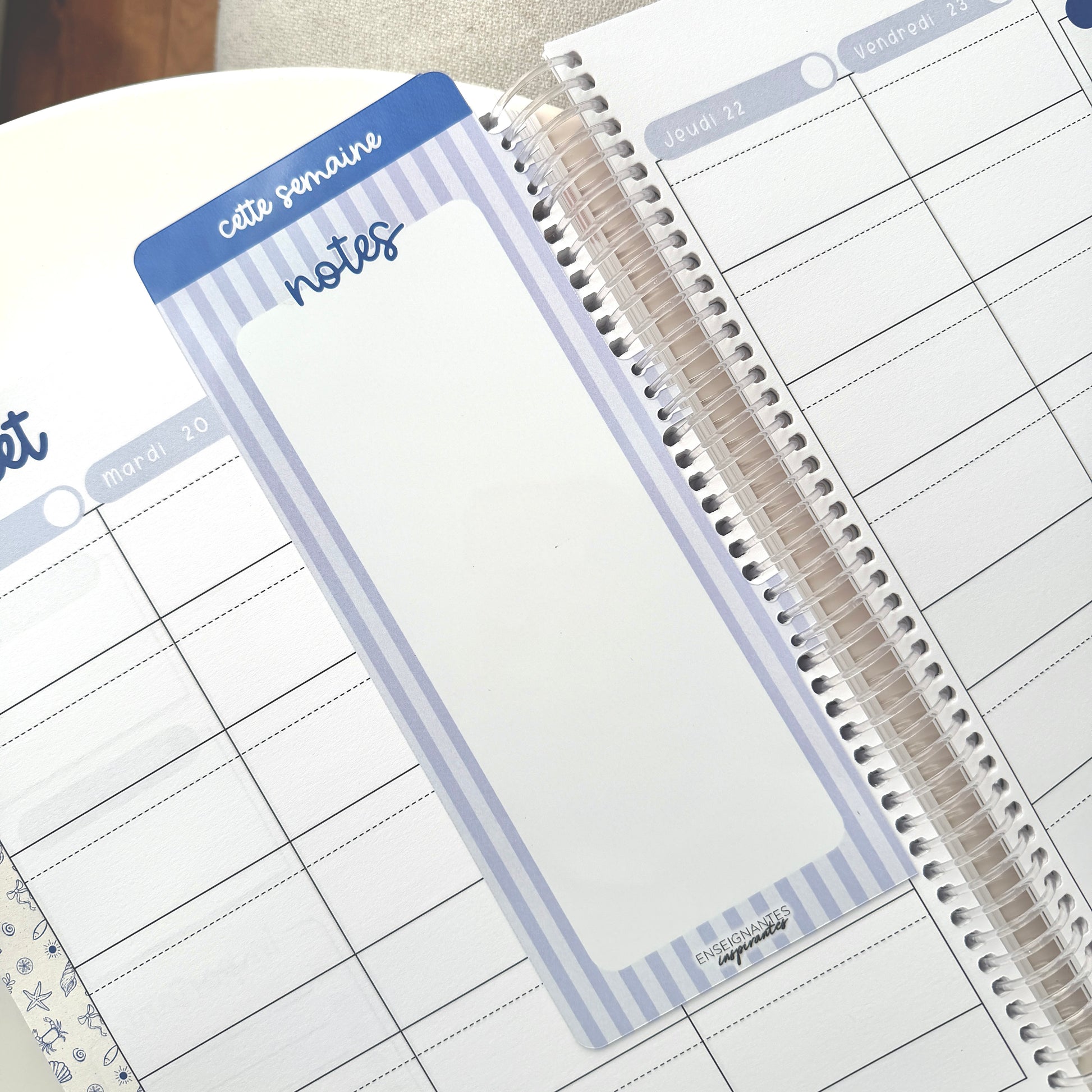 Insert à onglet effaçable pour agenda (Méditerranée)