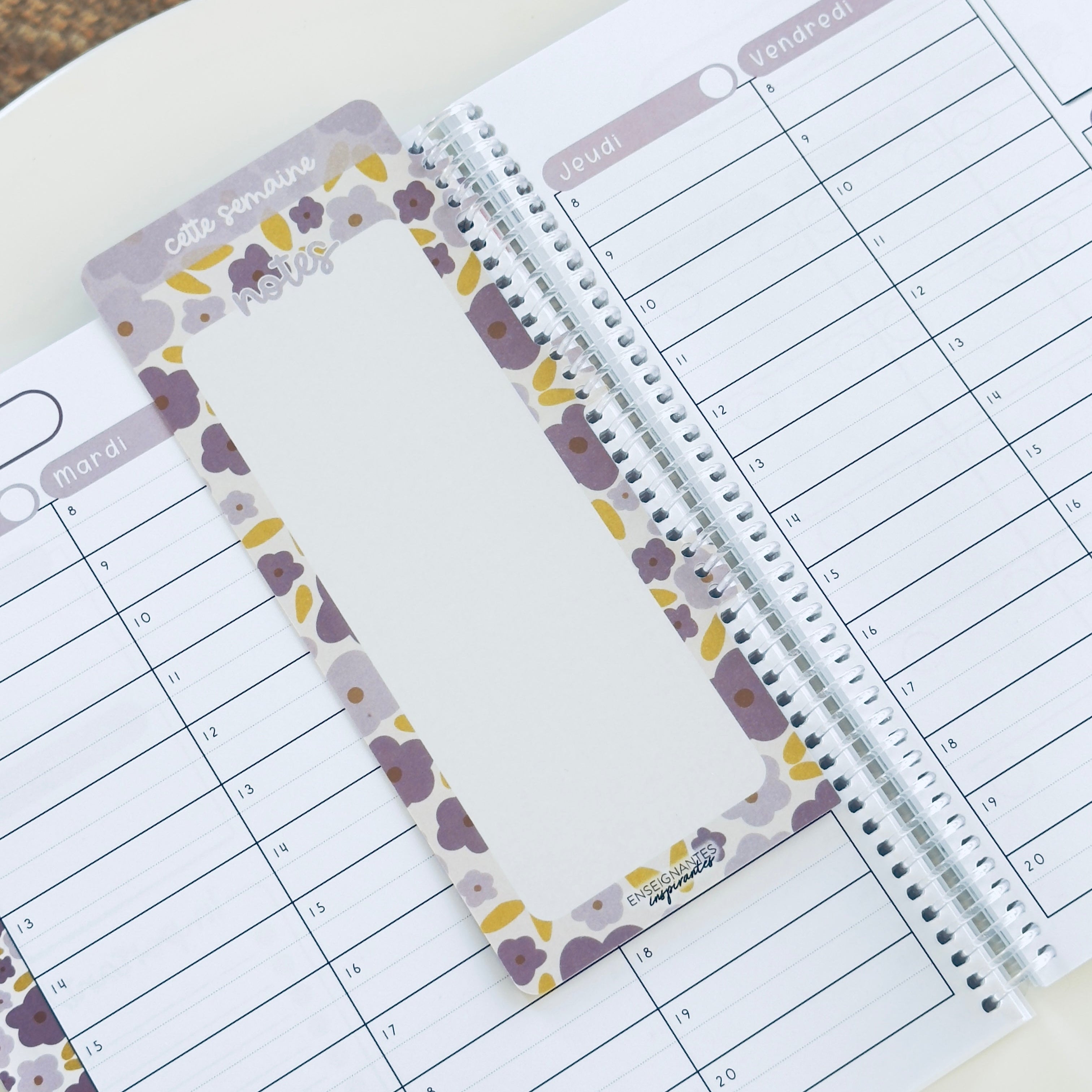 Image of Insert à onglet effaçable pour agenda (Lavande 2.0)