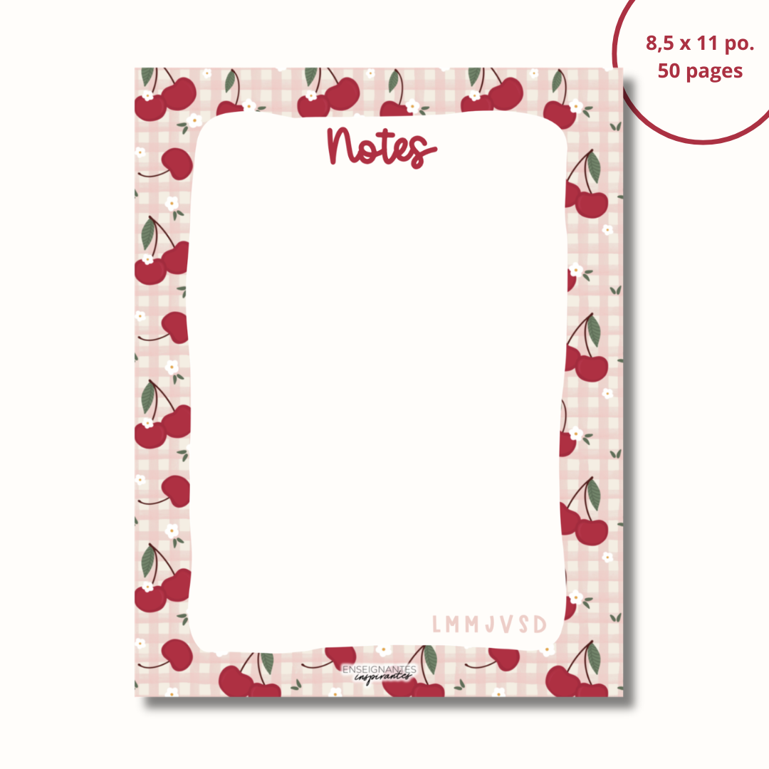 Notepad - menu/grocery store (clementines)