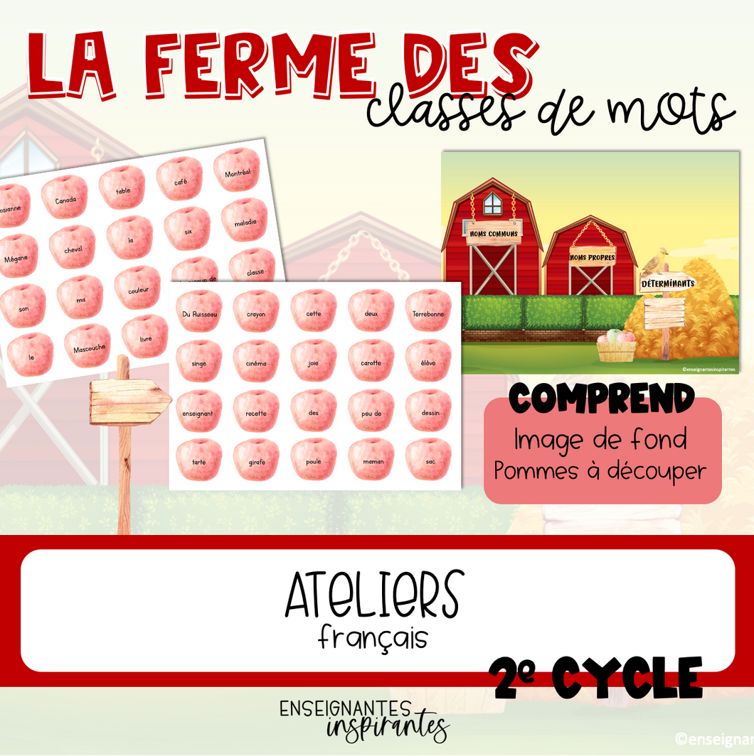 Classons les pommes de la ferme