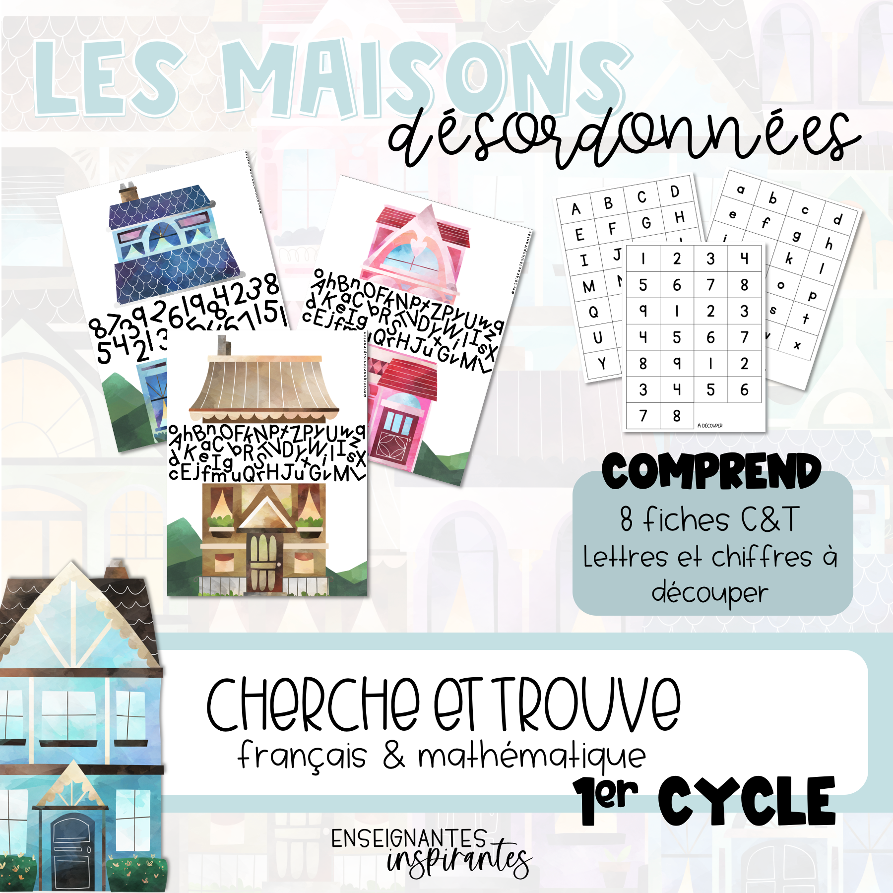 Les maisons désordonnées - cherche et trouve
