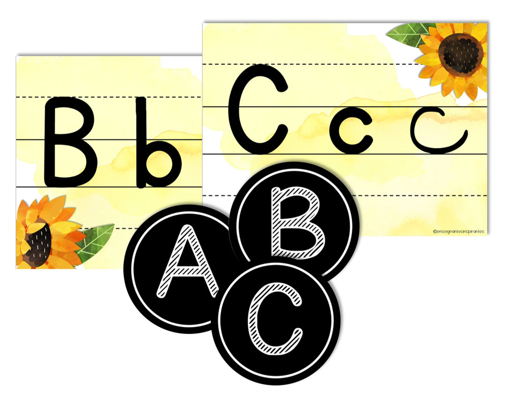 Alphabet numérique (tournesols)