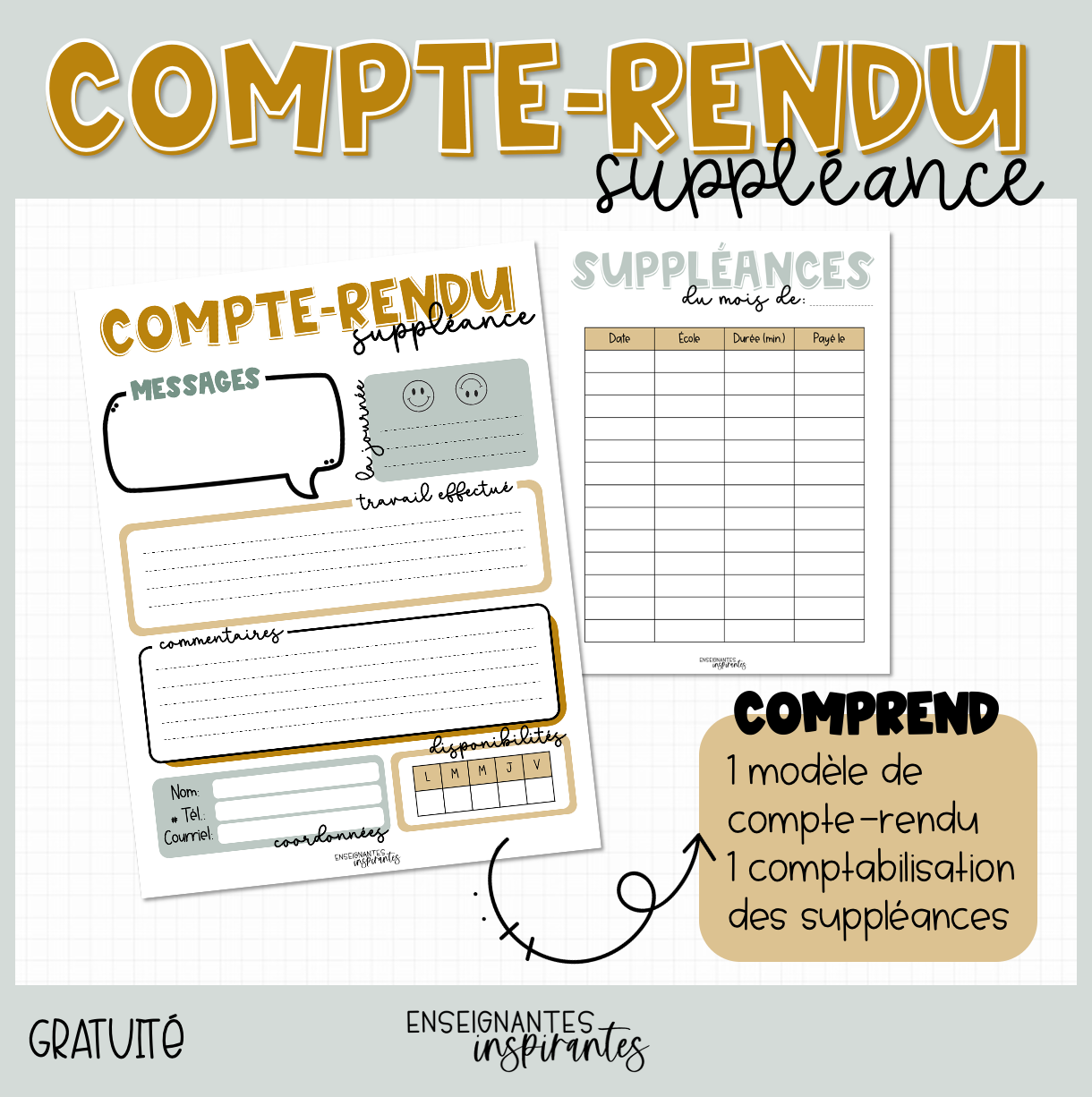 Compte-rendu de suppléance