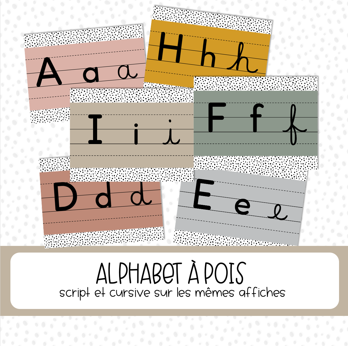 Alphabet à pois